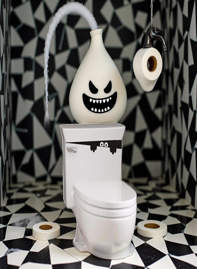 WLngtv Black 3D Toilet Monster Funny Bathroom Seat Decor Removable Sticker Wall Art Decal Toilet Lid Decals,Decals,Bathroom Stickers for Wall,Stickers,Toilet Accessories - Image 2