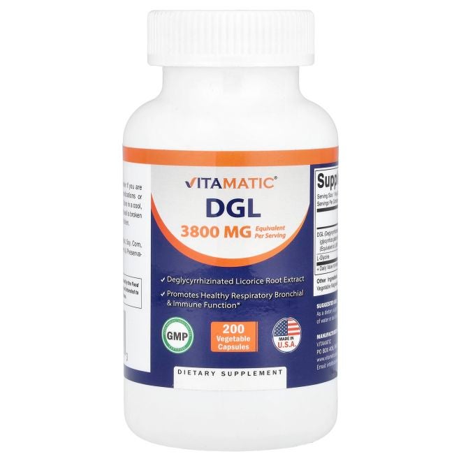 Vitamatic DGL 200 Vegetable Capsules - Image 1