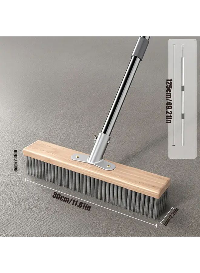 Stainless Steel Wire Floor Brush 11.81 Inches Hard Bristles Cleaning Tool Kitchen Bathroom - Image 4
