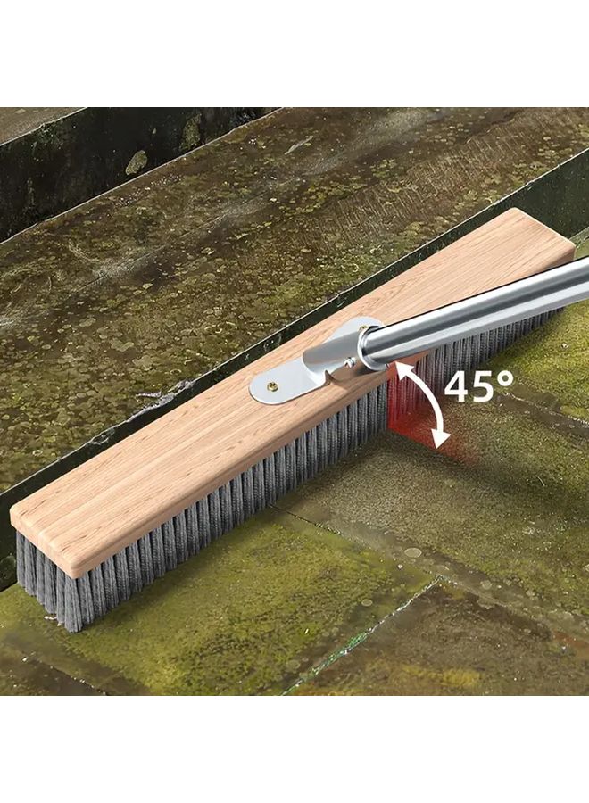 Stainless Steel Wire Floor Brush 11.81 Inches Hard Bristles Cleaning Tool Kitchen Bathroom - Image 2