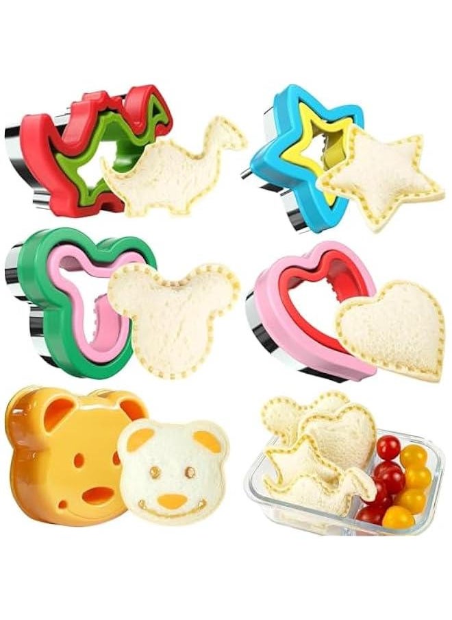 MIXDE Sandwich Cutter and Sealer, Sandwich Cutter for Kids, Decruster Sandwich Maker, Great for Lunchbox and Bento Box - Boys and Girls Kids Lunch (5)  - Image 1