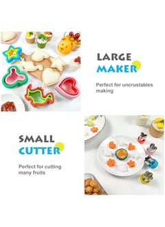 MIXDE Sandwich Cutter and Sealer, Sandwich Cutter for Kids, Decruster Sandwich Maker, Great for Lunchbox and Bento Box - Boys and Girls Kids Lunch (5)  - Image 3