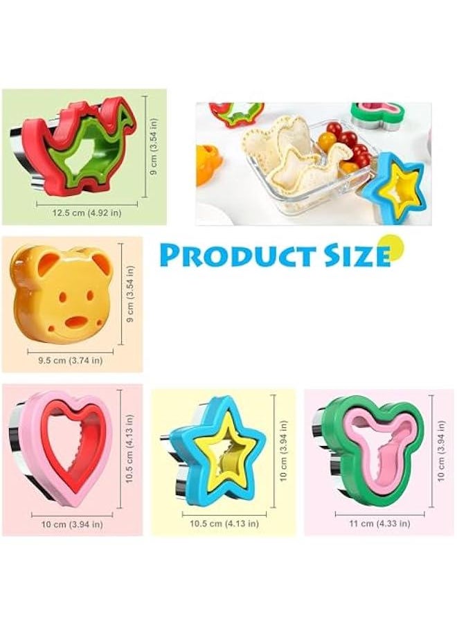 MIXDE Sandwich Cutter and Sealer, Sandwich Cutter for Kids, Decruster Sandwich Maker, Great for Lunchbox and Bento Box - Boys and Girls Kids Lunch (5)  - Image 5