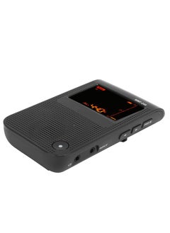 Electric Metronome Tuner Rechargeable Accurate Universal for Guitar Piano Violin WMT‑248Black