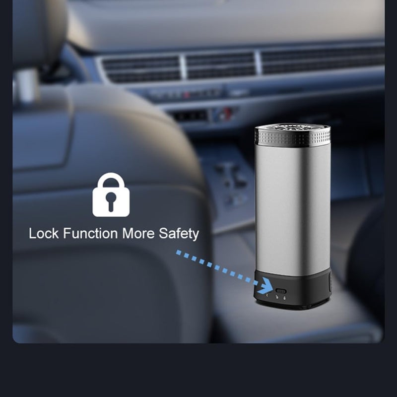 Bukhoon Electronic Incense Burner with Child Lock and Box Aroma Diffuser Oud Original (Grey) - Image 1