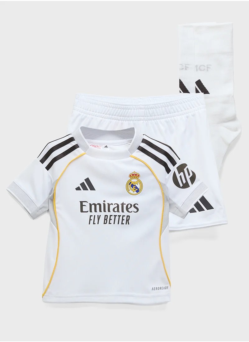 Adidas Kids Real Madrid 25/26 Home Mini Kit