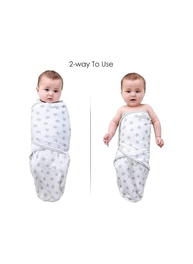 ORiTi 3 Pack Swaddle Blankets for Baby Girls Boys, Adjustable Infant Newborn Swaddle Sack Baby Wraps Soft Cotton Swaddle Sack  - Image 2