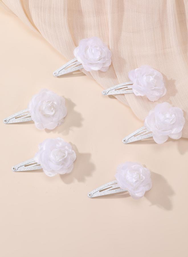 Take Two Set of 12 - Flower Hair Ties and Clip - Image 3