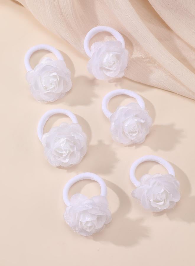 Take Two Set of 12 - Flower Hair Ties and Clip - Image 2