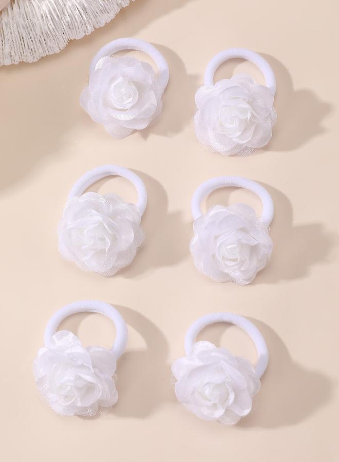 Take Two Set of 12 - Flower Hair Ties and Clip - Image 4