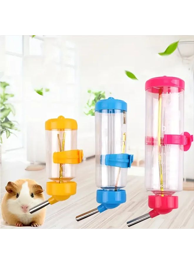 Blue Small Animal Water Bottle 250ML Leak Proof Automatic Dispenser For Rabbits Hamsters Rodents - Image 1