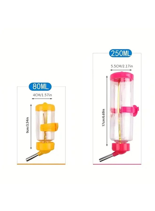 Blue Small Animal Water Bottle 250ML Leak Proof Automatic Dispenser For Rabbits Hamsters Rodents - Image 2