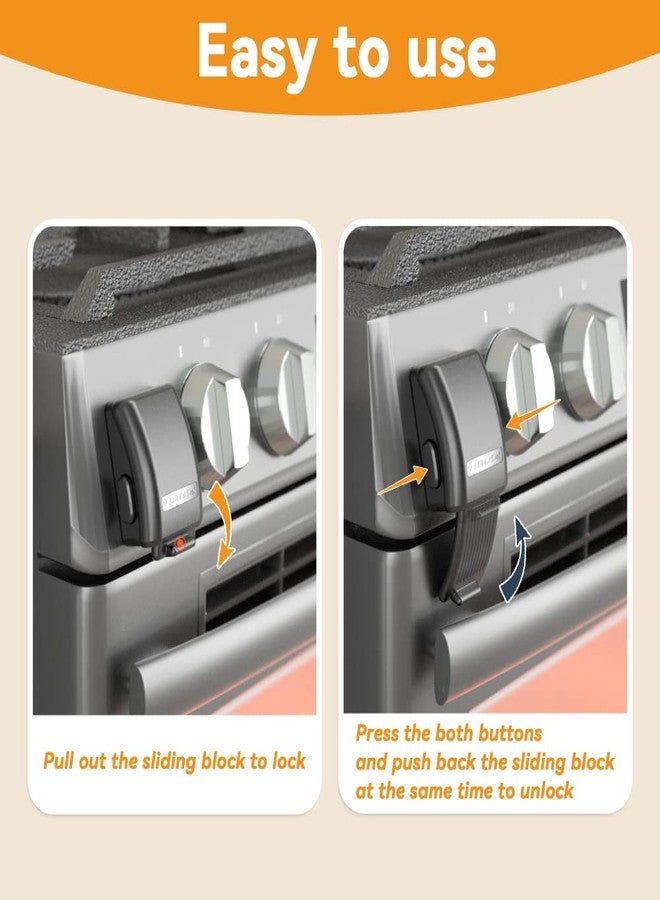 EUDEMON 1 Pack Updated Oven Front Lock,Childproof Oven Door Lock, Easy to Install & Use Durable and Heat-Resistant Material no Tools Need or Drill(Black) - Image 4