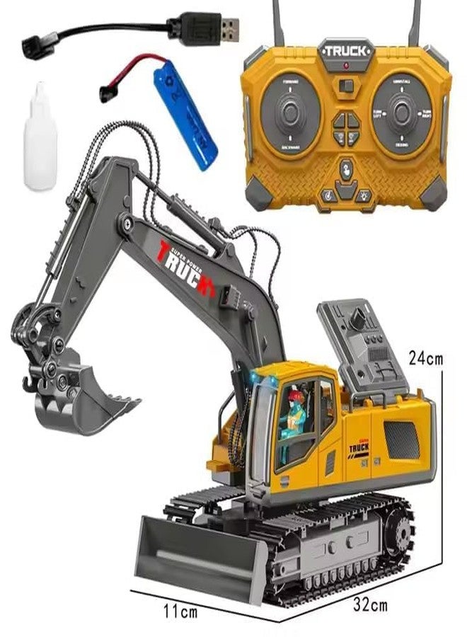 Magicwand® 1:24 Scale Die-Cast Multi-Channel Excavator Bulldozer Crane with Working Lights & Smoke【Pack of 1】 - Image 3