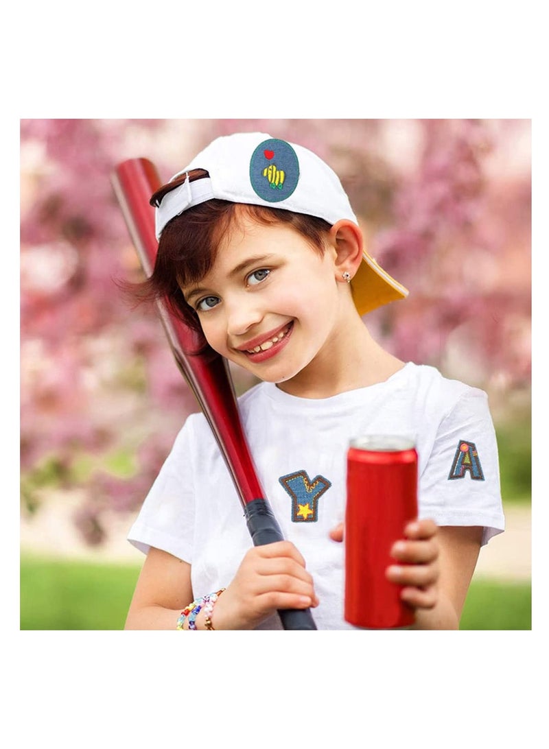 KASTWAVE 26 Pcs Embroidered Iron on Patches Colorful Letter Charms Applique Patch Decoration Suitable for Clothes Dress Jeans Pants Hats Backpacks Sewing Applique DIY Accessories - Image 2