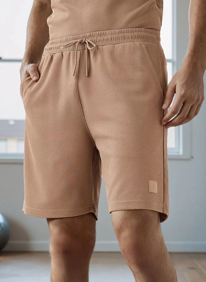 ADOT by Splash Waffle Textured Shorts with Pockets