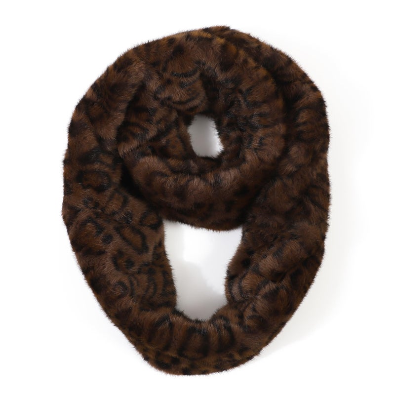 LA CARRIE Womens Leopard Print Infinity Scarf Loop Circle Neck Warmer(Classic Leopard 2) - Image 2