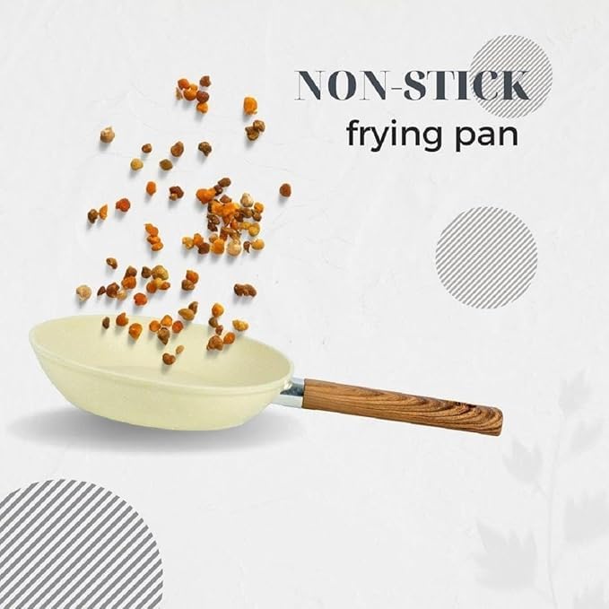 SHOPECOM Granite Kadhai pan Non Stick Frying Pan Coating Pan Granite Finish Omlette Egg Pan with Handle Egg Frying Pan for Kitchen Omelet uttapam Frying pan - Image 5
