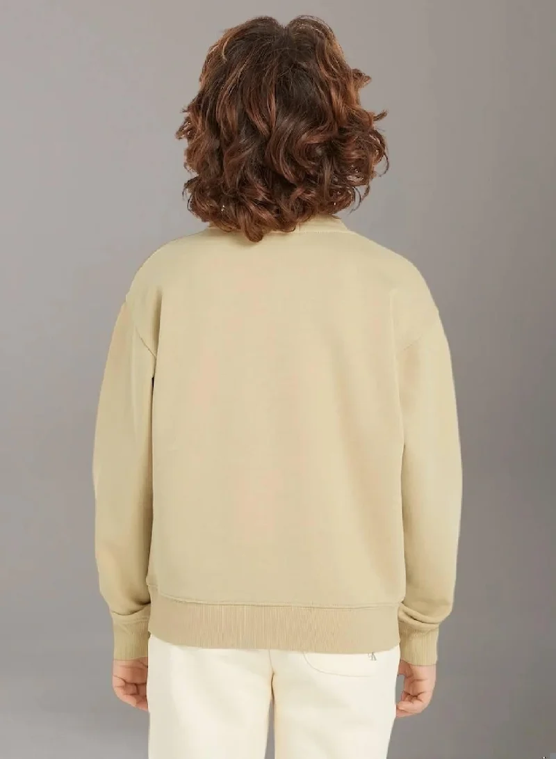 Calvin Klein Jeans Relaxed Terry Logo Sweatshirt
