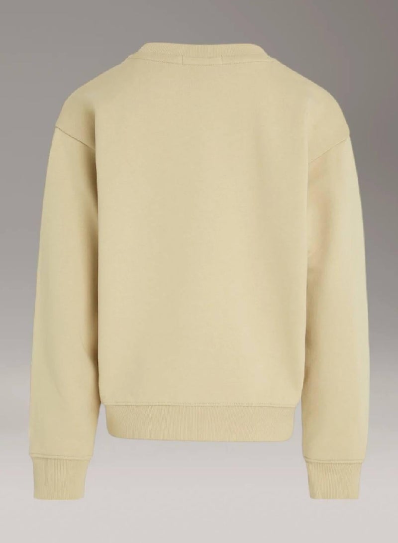 كالفن كلاين جينز سويت شيرت من قماش تيري مزين بشعار كلفن كلاين - Image 5