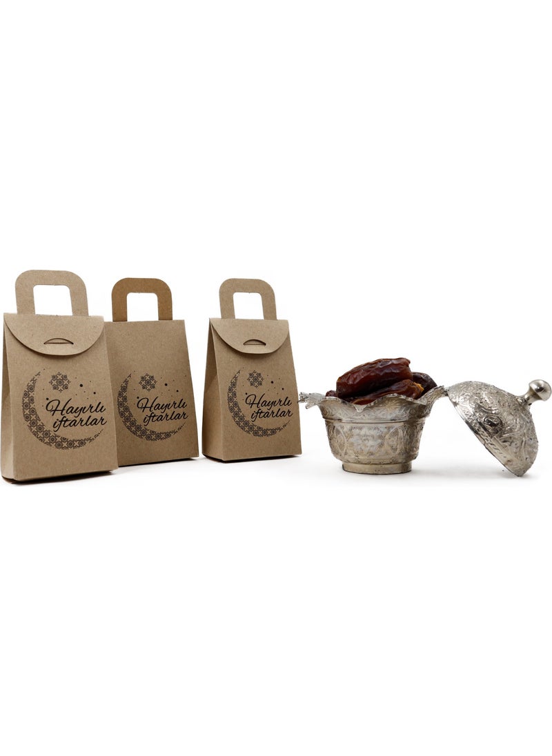 Repro Design - 7 x 11 cm 5 Pieces Happy Iftar Printed Date Empty Gift Box, Iftar Gift, Welcome Ramadan - Image 1