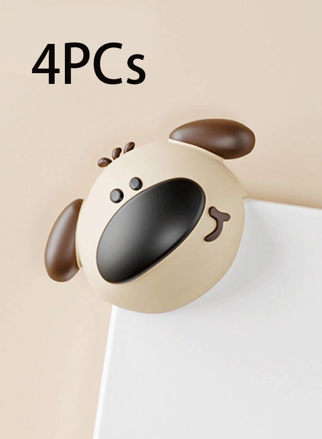 4PCs Puppy-Shaped Baby Safety Corner Guards - Silicone Baby Proofing Corner Protectors with Self-Adhesive Tape, Child Safety Edge Cushion for Furniture Sharp Edges - Image 1