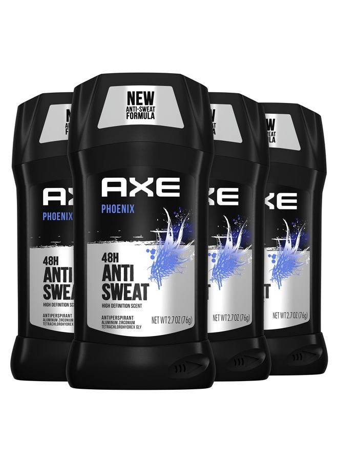 Axe Antiperspirant Deodorant for Men Phoenix 4PK 48H Sweat & Odor Protection for Long Lasting Freshness, Crushed Mint & Rosemary Men's Deodorant 2.7 oz - Image 1