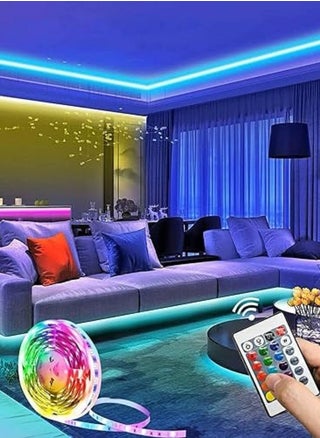 شريط اضاءة بالفضاء اللوني ار جي بي بطول 5 متر مع ريموت كنترول، 150 مصباح LED، متعدد الألوان، 5.0 ، 5.0 ميتر - pzsku/ZF692F1D23DA093D2D698Z/45/_/1717655437/5d5a8bb2-e920-4c6e-86a4-cfd880d04ddb