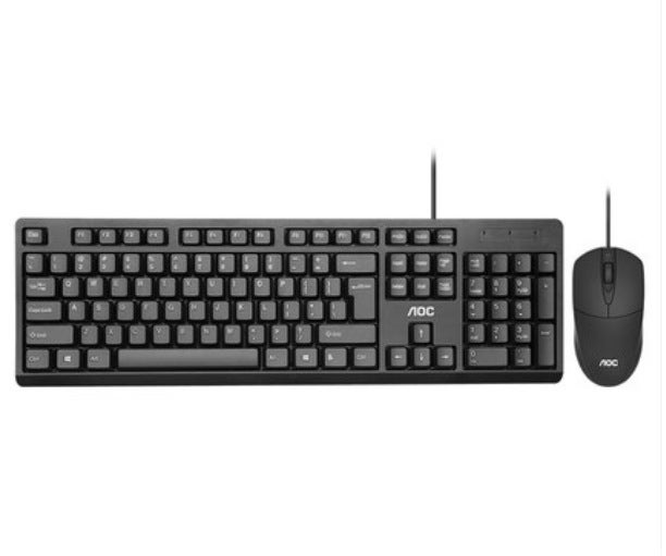 AOC KM160 Wired Keyboard Mouse suit USB Wired Game Office Home Desktop Keyboard Mouse suit AOC KM160 keyboard and mouse suit 