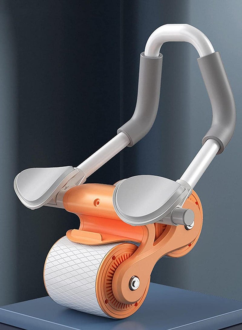 DeloPik Abdominal Wheel | Elbow Support Exercise for Abdominal Muscles | Double Round Workout Equipment, Automatic Rebound Roller Wheel for Home Gym - Image 3