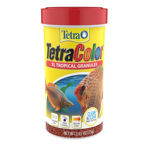 TetraColor XL Tropical Granules with Natural Color Enhancer, 2.65 Oz - Image 1