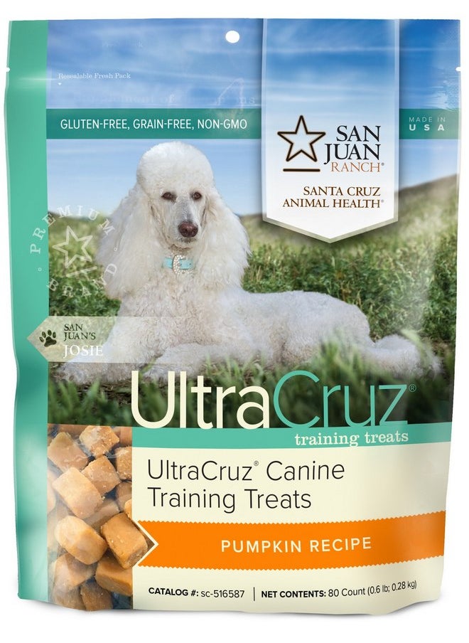 UltraCruz UltraCruz Canine Training Treats Pumpkin Recipe for Dogs, 80 Count  - Image 1