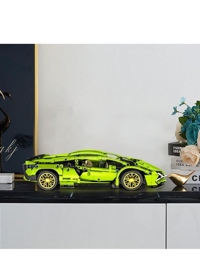 general Sports Car Building Blocks, Sports Car Building Set, 1:14 Super Car Collection Model, DIY MOC Building Block Toy Kit - Image 3