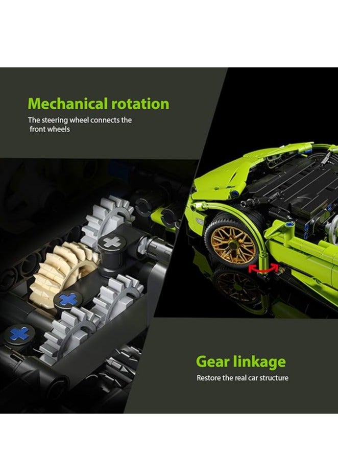 general Sports Car Building Blocks, Sports Car Building Set, 1:14 Super Car Collection Model, DIY MOC Building Block Toy Kit - Image 5