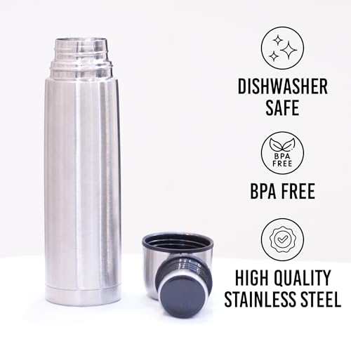 Fijoo Best Stainless Steel Coffee Thermo, BPA Free, New Triple Wall Insulated, Hot & Cold for Hours. (34 OZ/1000ML) - Image 2