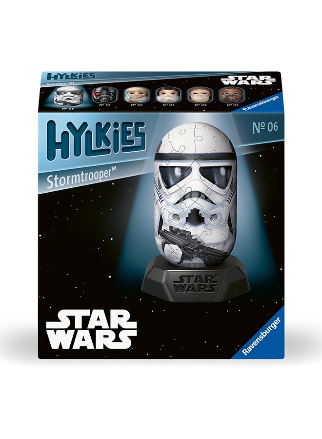 Ravensburger بازل هيلكيز ستار وورز ستورم تروبر ثلاثي الأبعاد - نموذج كبسولة بلاستيكية مكونة من 54 قطعة، بارتفاع حوالي 12 سم، تجميع مرقم مع قاعدة، لا حاجة للصمغ | 12001017‑3 - Image 1