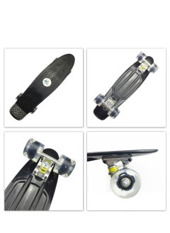 Penny Skateboards 22" Pany SkateBoard PU Flash Wheels Fish Shape With Carry Bag & Tool, Black  - Image 4