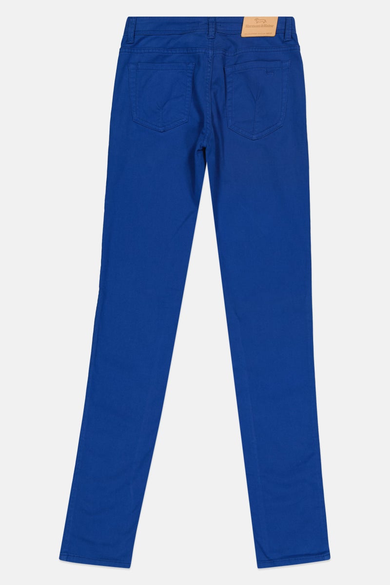 Harmont & Blaine Women Regular Fit Plain Non-Stretchable Jeans, Blue - Image 3