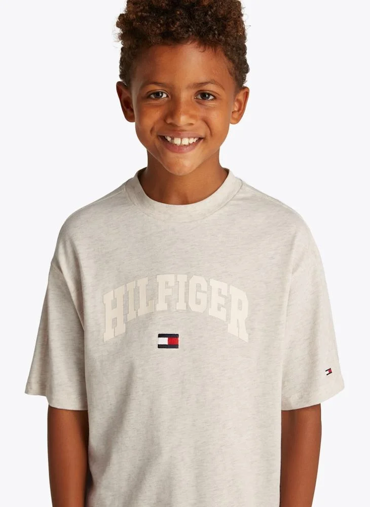 TOMMY HILFIGER Kids Logo Varsity Short Sleeve  T-Shirt