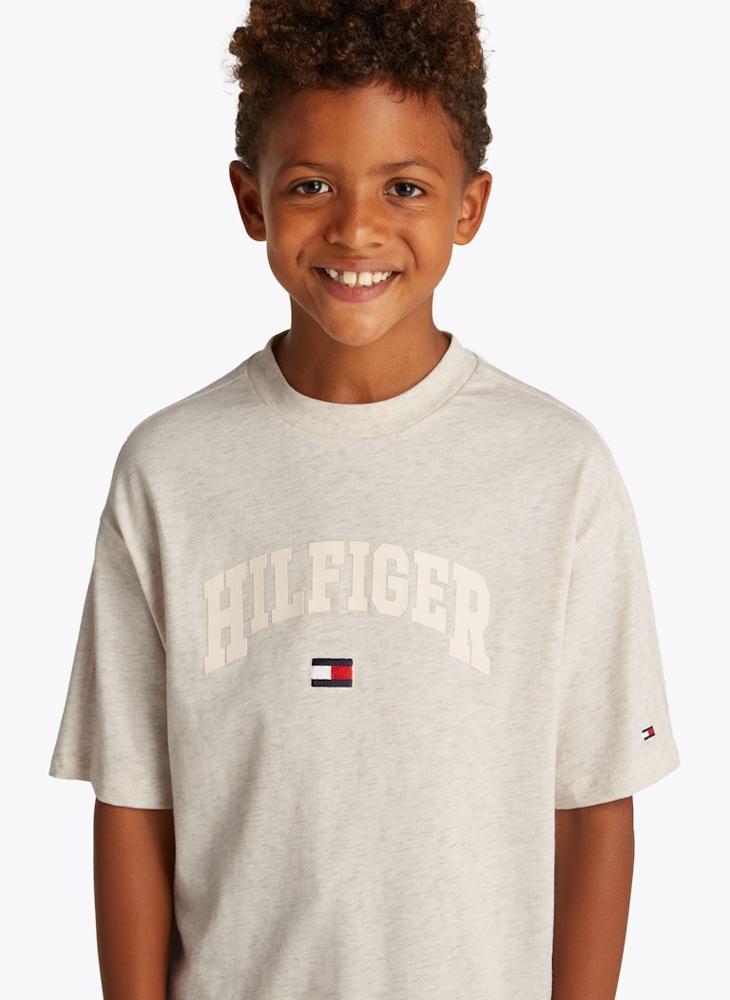 TOMMY HILFIGER Kids Logo Varsity Short Sleeve  T-Shirt  - Image 3