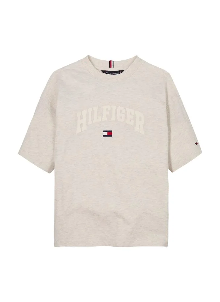 TOMMY HILFIGER Kids Logo Varsity Short Sleeve  T-Shirt
