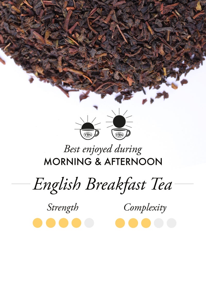 TWG Tea English Breakfast Tea | Black Tea | Floral Undertones | 15 Hand Sewn Cotton Teabags | Gift Set - Image 2