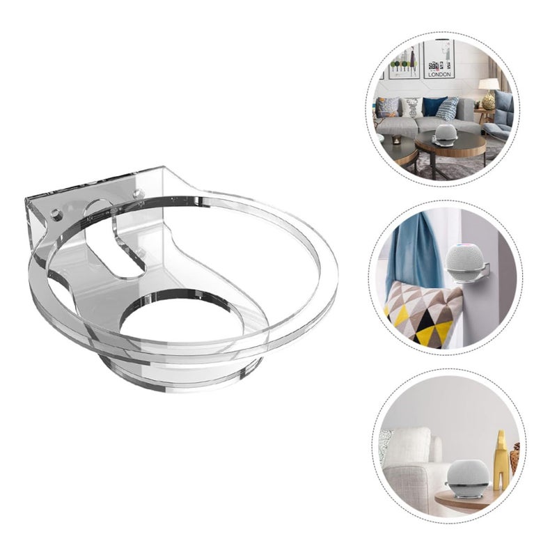 Wall Mounted Audio Shelf For Mini Speaker Rack Strong Capacity Transparent - Image 5