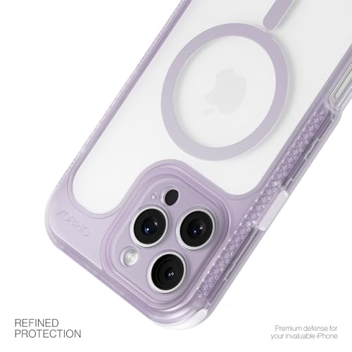 ORIbox Seralyn Series for iPhone 16 Pro Max Case - MagSafe Compatible, Triple-Layer Shockproof Protection, Crystal-Clear Back with Elegant Matte Frame(6.9", Mauve Twilight) - Image 2