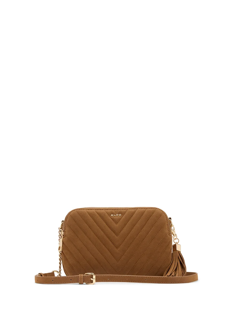 ALDO Logo quilted Zip through crossbody