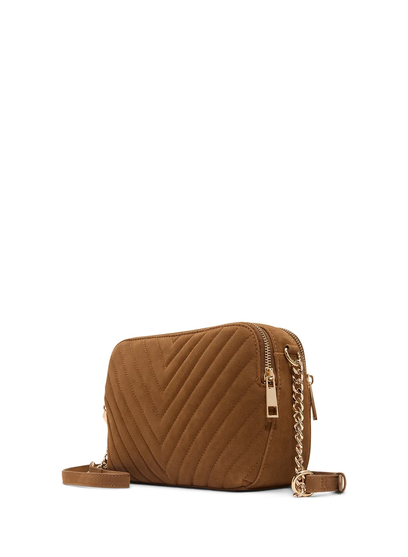 ALDO Logo quilted Zip through crossbody