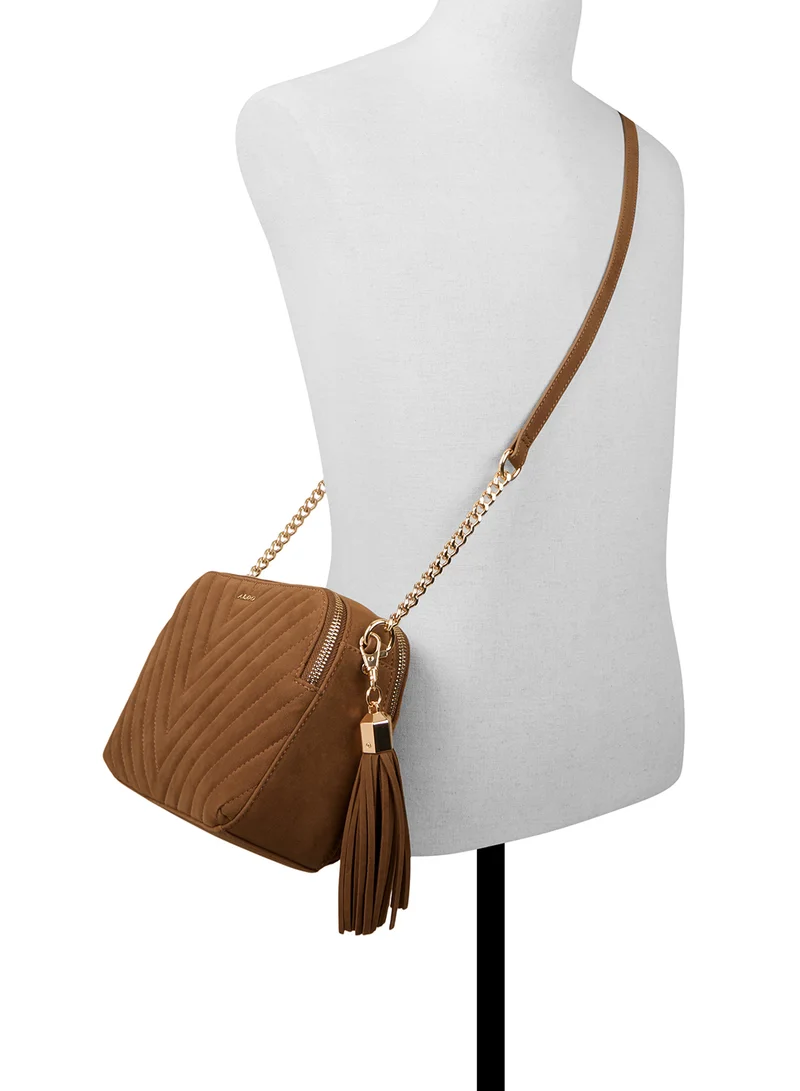 ALDO Logo quilted Zip through crossbody