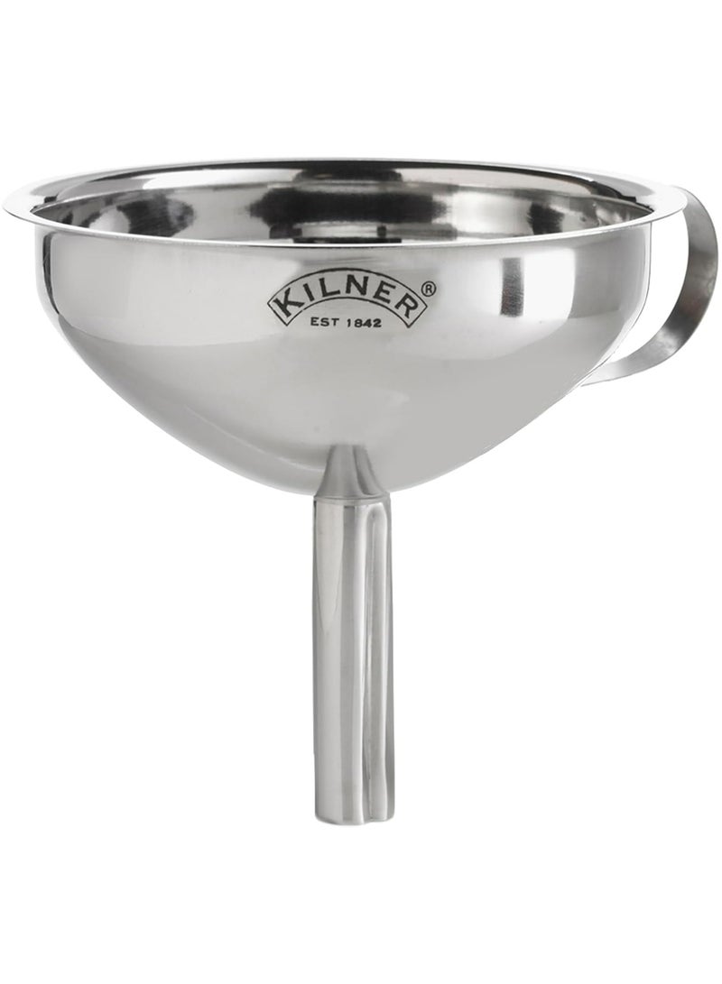 Kilner Silver Stainless Steel Strainer Funnel - Image 1