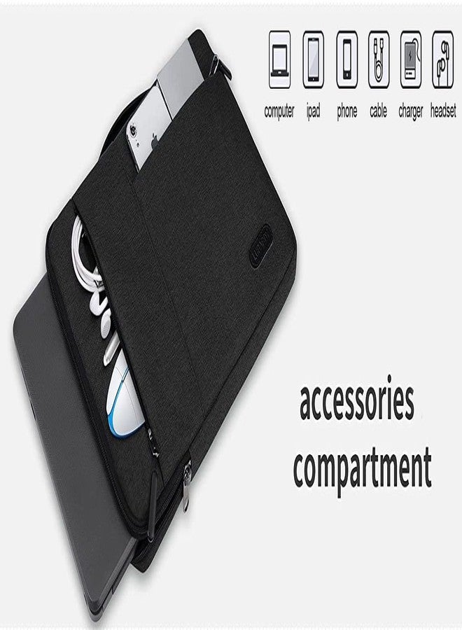 StrapLt Canvas Formal Messenger Bag for Men & Women (Black) - Image 5