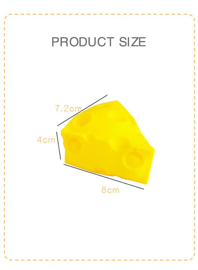 Sweet Life Cheese Squishy Toys Squeeze Cheese Stress Ball, Squishy Cheese Cheesecake Toys, Sensory Squishy Miniatures Novelty Squishy Cheese Toy - Image 5